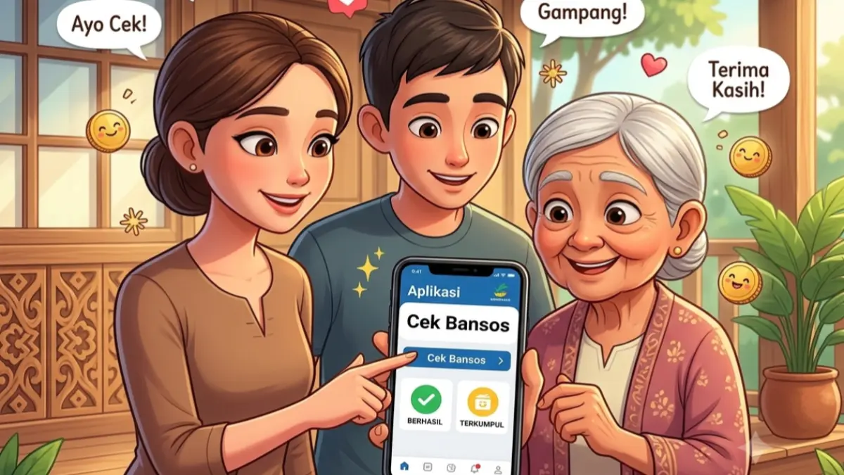 Ilustrasi progres penuntasan bansos bagi KPM (Foto: Instagram @kemensosri/diolah oleh Gemini AI)