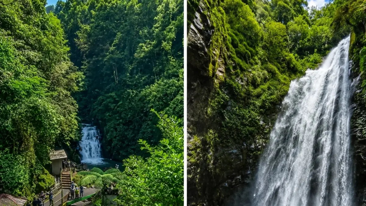 Wisata Curug Muara Jaya, Majalengka. (Foto: Instagram @curugmuarajaya.official)