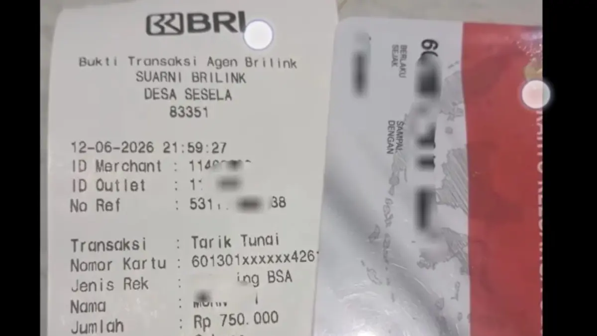 Bank BRI telah menyalurkan bansos PKH melalui KKS Baru (Youtube Arfan Saputra Channel)