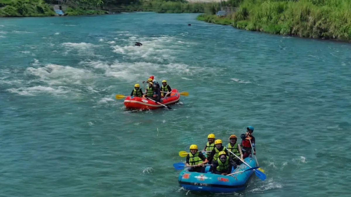 Gigili rafting, salah satu wisata di Majalengka. (Foto: Instagram @gigili_raftingmajalengka)