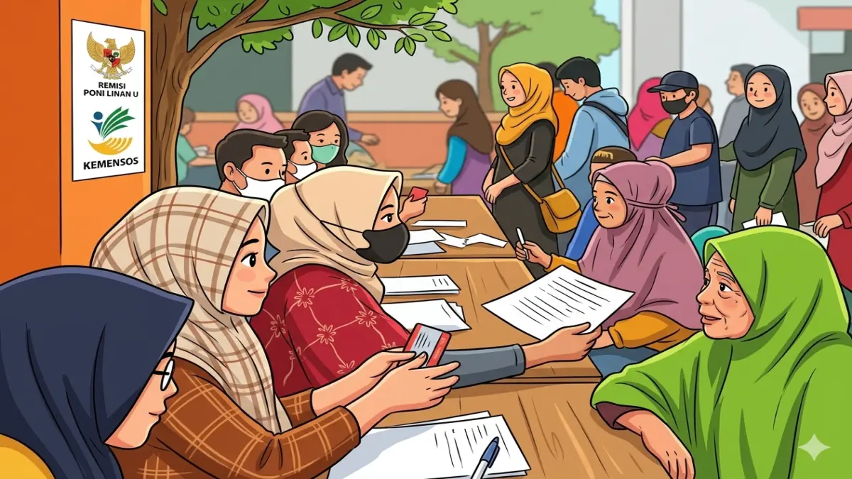 Ilustrasi penerima KPM bansos penerima bantuan PPSE (YouTube Kemensos RI/diolah oleh Gemini AI)