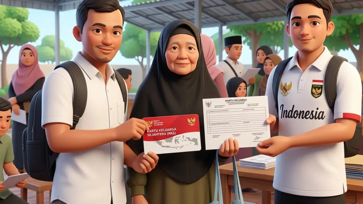 Ilustrasi Penyaluran Bansos PKH dan BPNT Tahap 2 (Instagram @infosaketi diperbarui oleh Gemini AI)