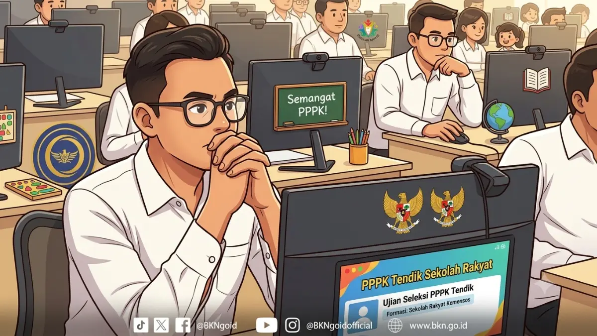 Ilustrasi peserta PPPK Tendik Sekolah Rakyat 2026. Foto: bkn.go.id/Diolah dengan Gemini AI