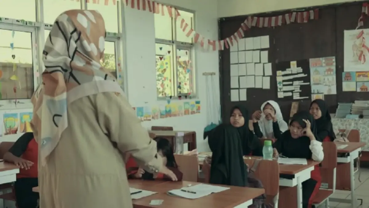 Para siswa sedang mengikuti kegiatan belajar mengajar di Kota Bogor.  (Pemkot Bogor)
