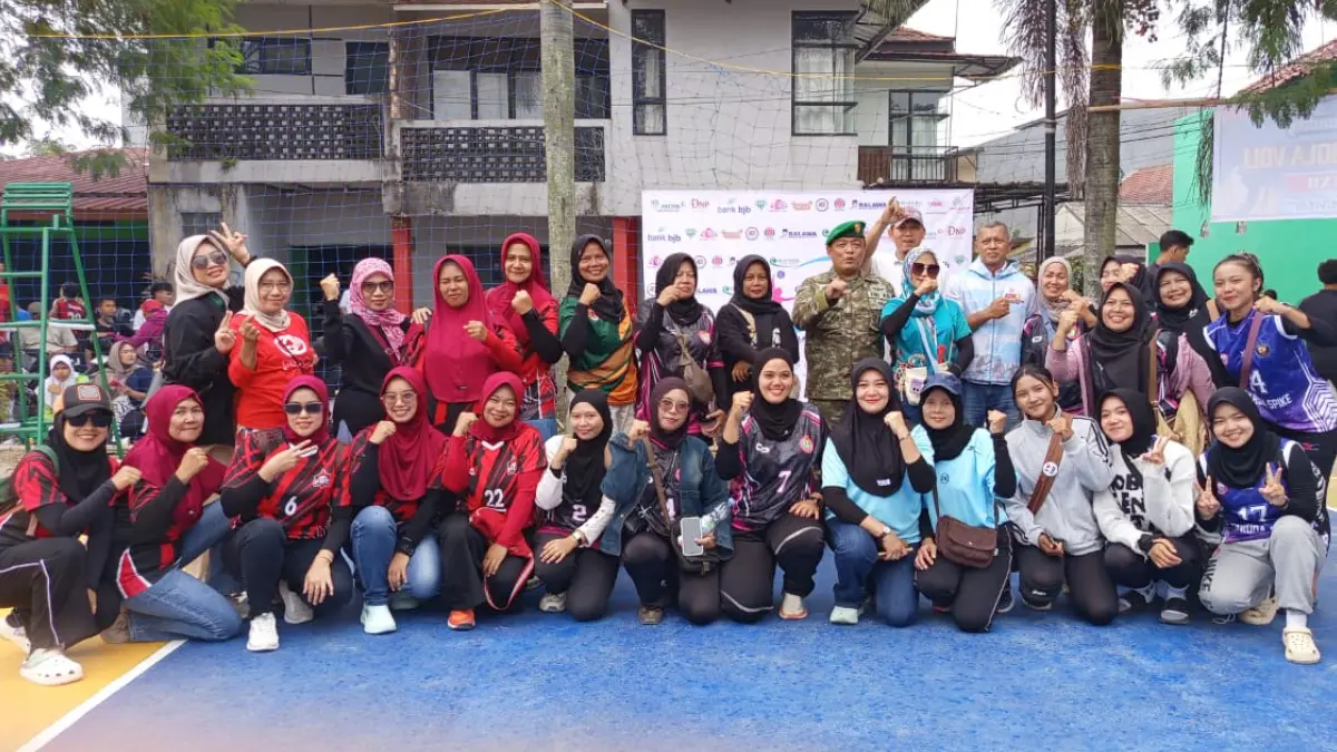 Pembukaan Gelora Cup XXII di Lapangan Bola Voli BTN Leuwiliang, Kecamatan Leuwiliang, Kabupaten Bogor. (Dok. Panitia)