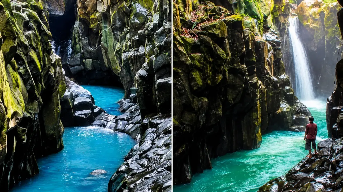 Curug cikuluwung, salah satu wisata alam terbaik di Bogor. (Foto: Instagram @dunialoka.id)