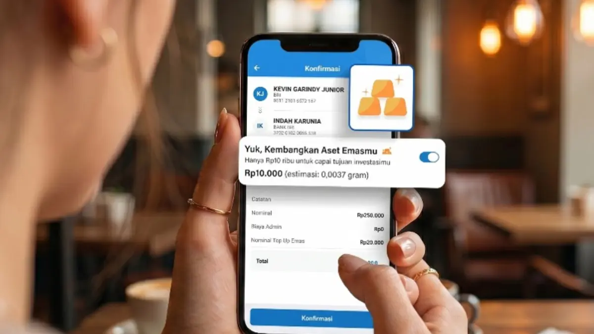 Fitur Toggle Nabung Emas secara Otomatis tersedia di BRImo. (Dok. BRI)