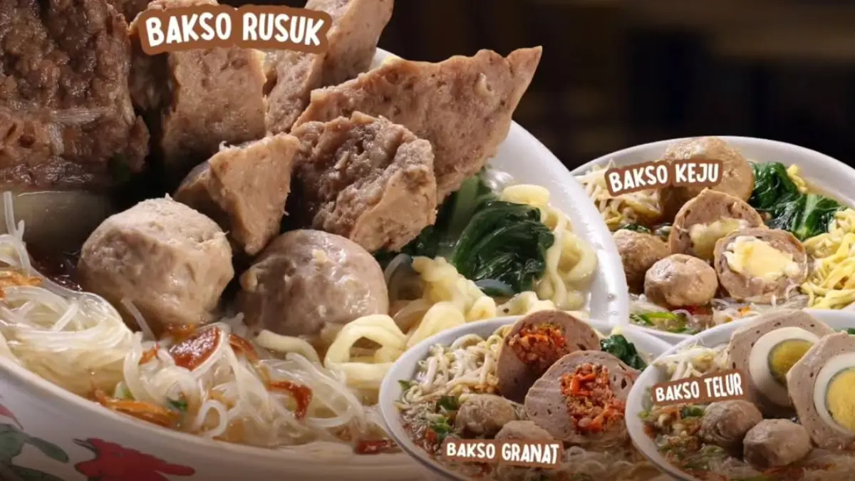 Beberapa menu di Bakso Rusuk Samanhudi Kelapa Gading. (Foto: Instagram @baksorusuksamanhudi)