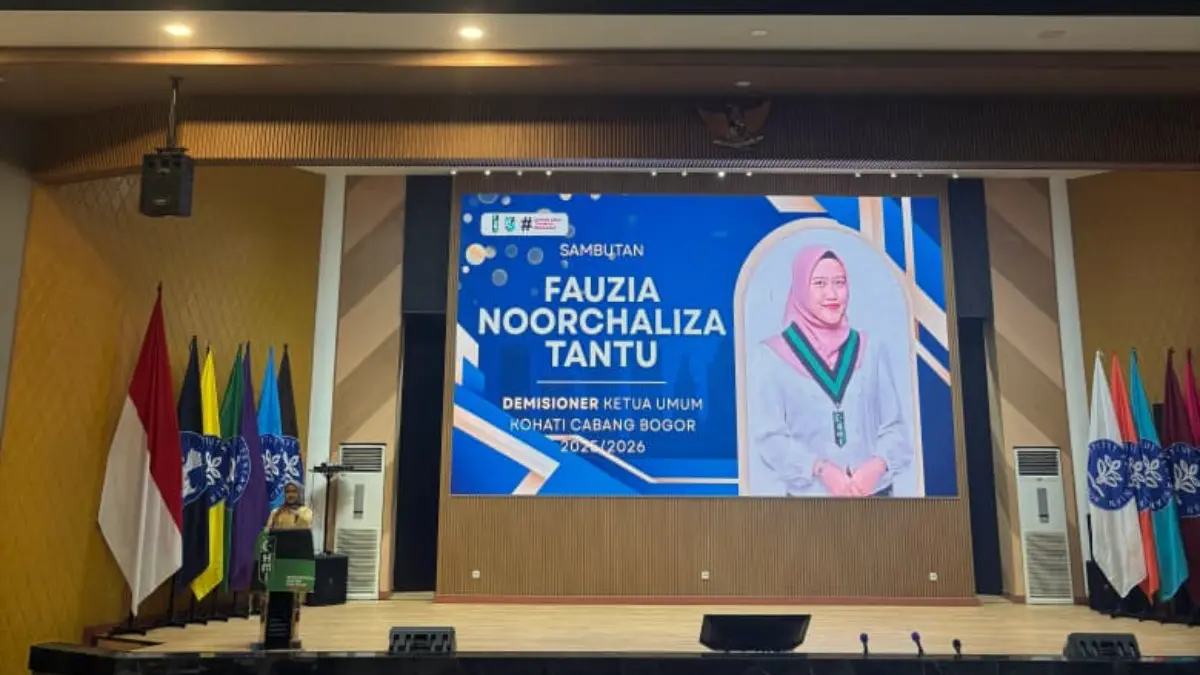 Fauzia Noorchaliza saat memberikan sambutan.