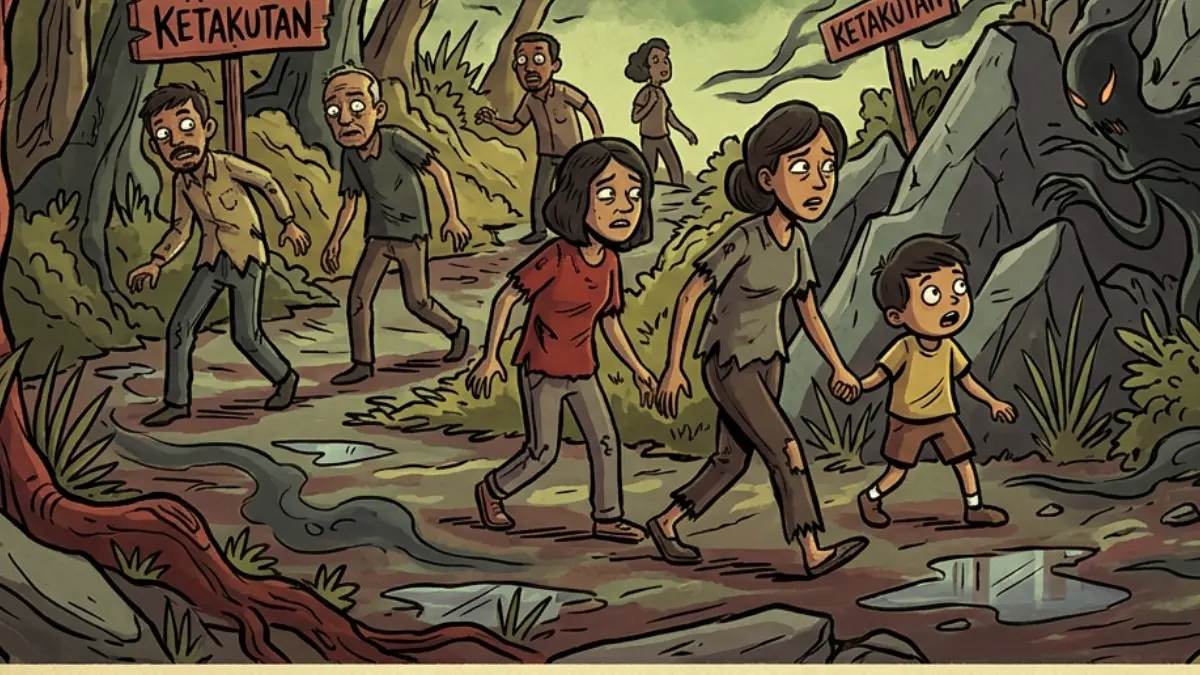 ILUSTRASI : Masyarakat sipil menjadi korban.
