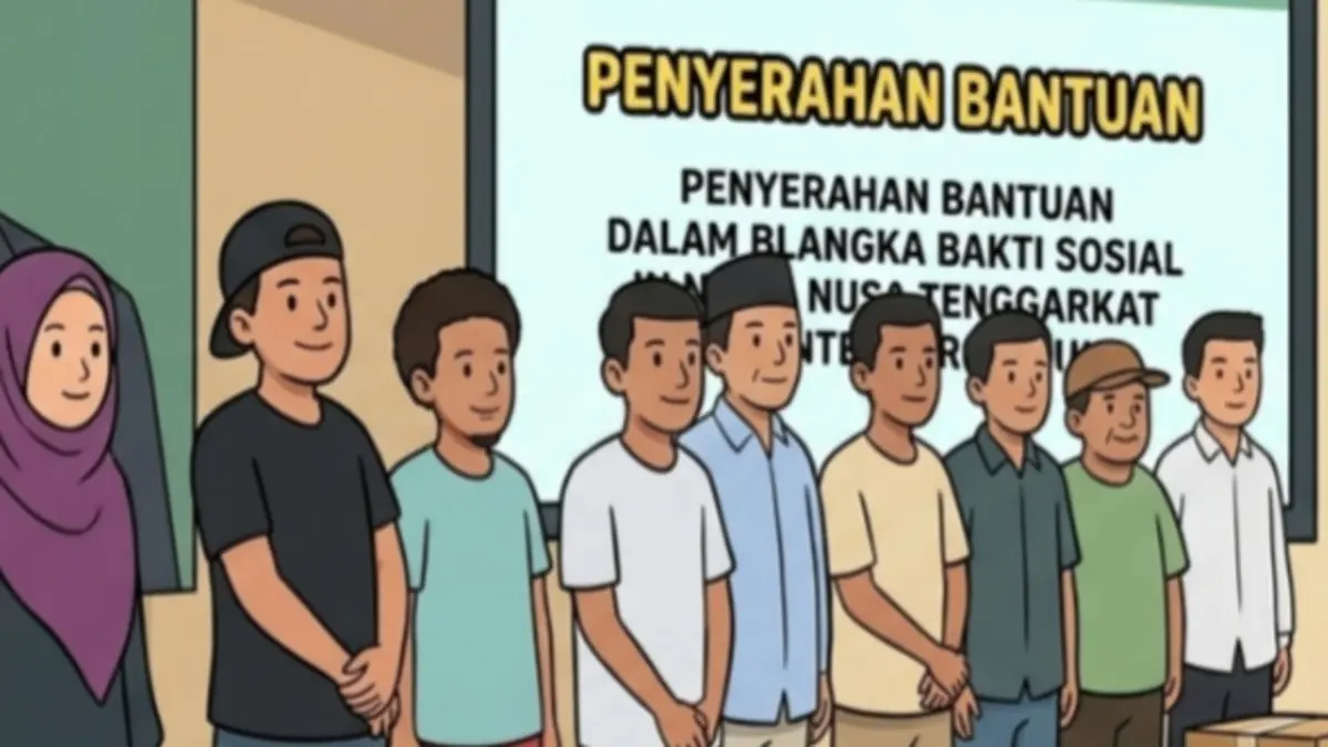Ilustrasi penyaluran bansos bagi KPM. (YouTube Instagram @kemensosri/Diolah oleh Gemini AI) 