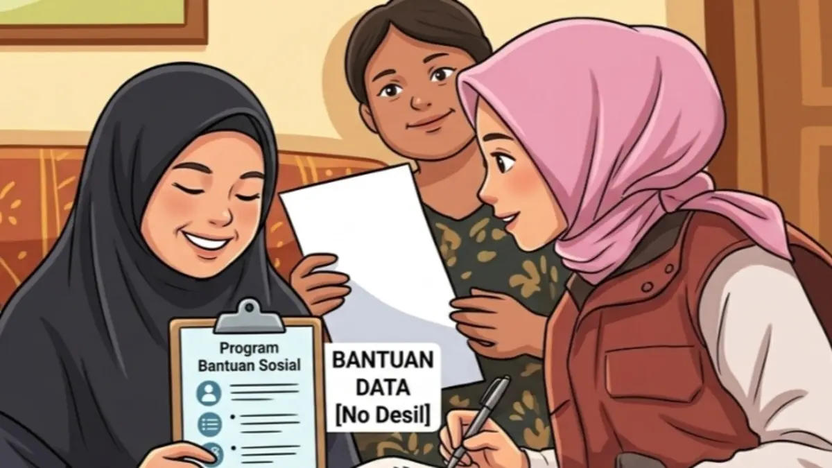 Ilustrasi penyaluran batas akhir bansos Juni 2026. (Foto: YouTube Kemensos RI/Diolah oleh Gemini AI) 