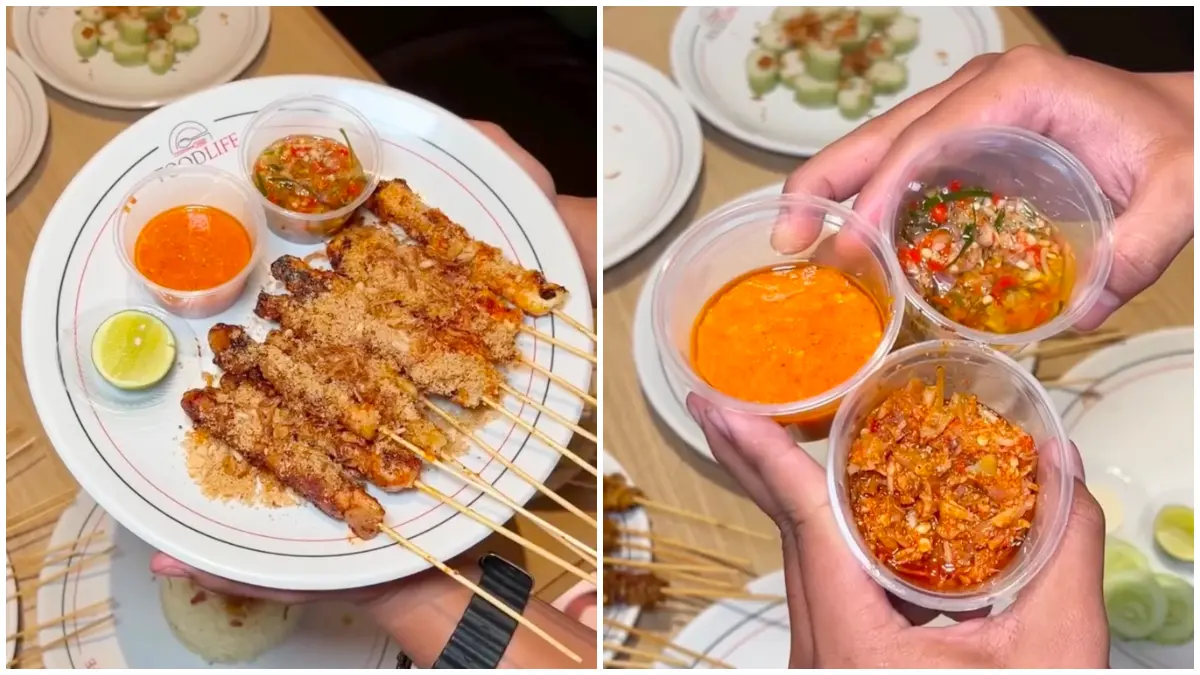 Menu sate taichan di Sate Kujang Berkat Yogya Bogor Junction. (Foto: Instagram @bogorinstakuliner)