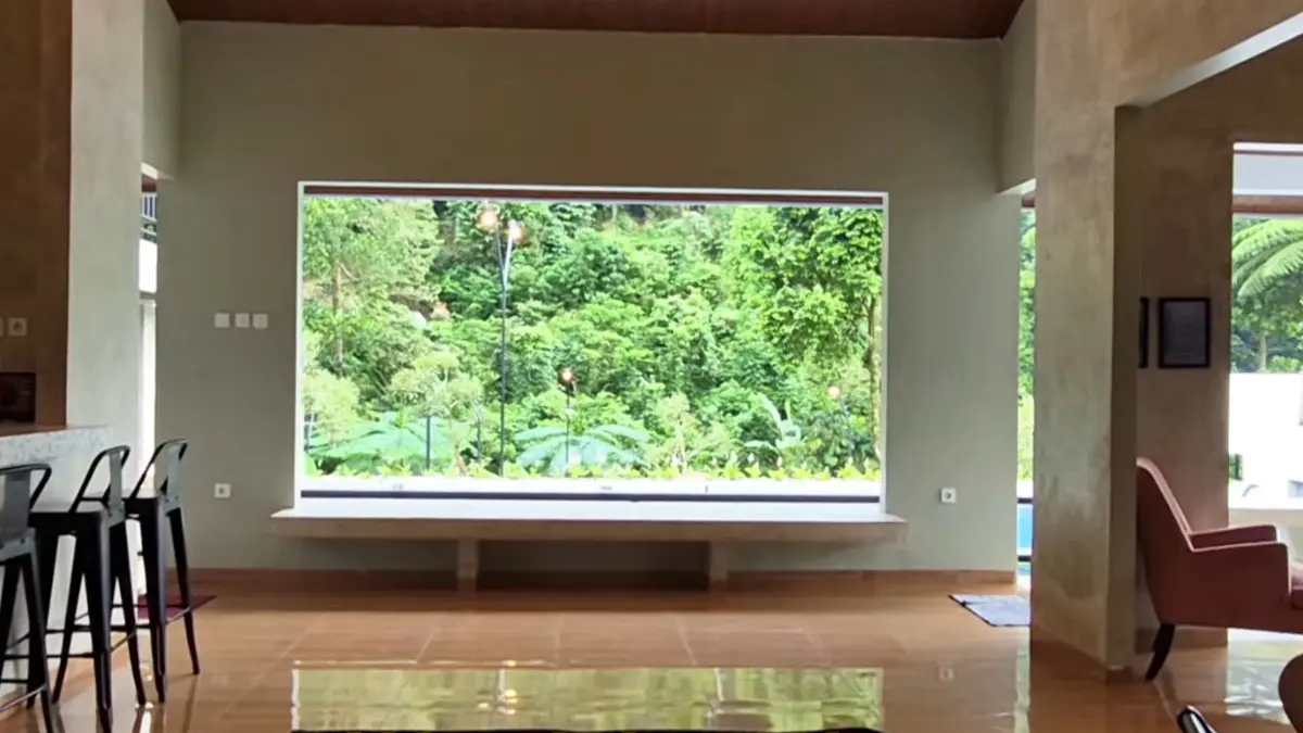Suasana di Villa Adendri Riverhills 2. (Foto: YouTube Ayo Going Channel)