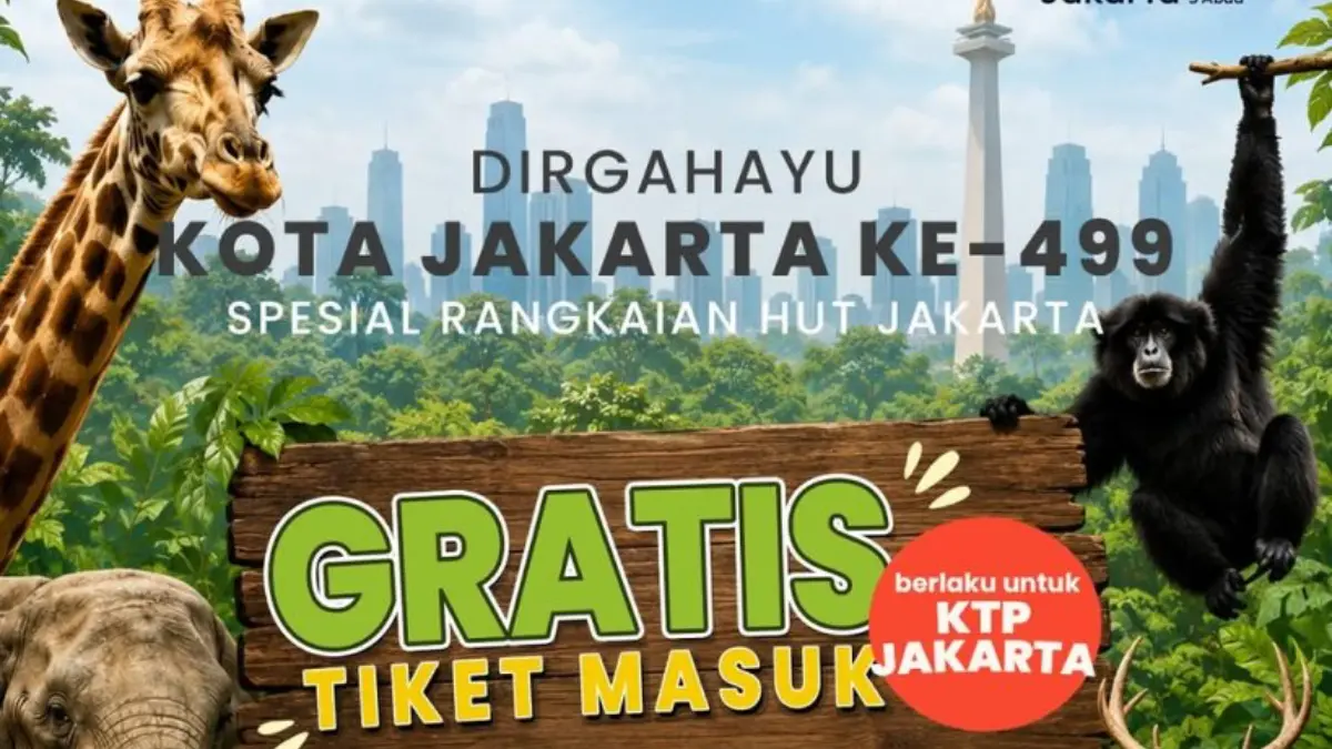 Tiket masuk tempat wisata Ragunan Jakarta gratis selama 3 hari. Foto: Website Ragunan