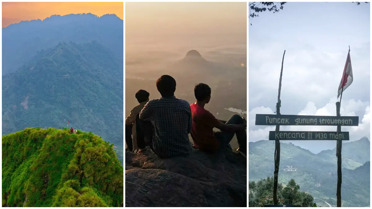 3 gunung hits di Bogor yang jalurnya ramah banget buat pendaki pemula.&nbsp;(Foto : Instagram: @gunung_munara_rumpin_bogor, @gn.kencana2_sukamakmur, @indrasutantoo)