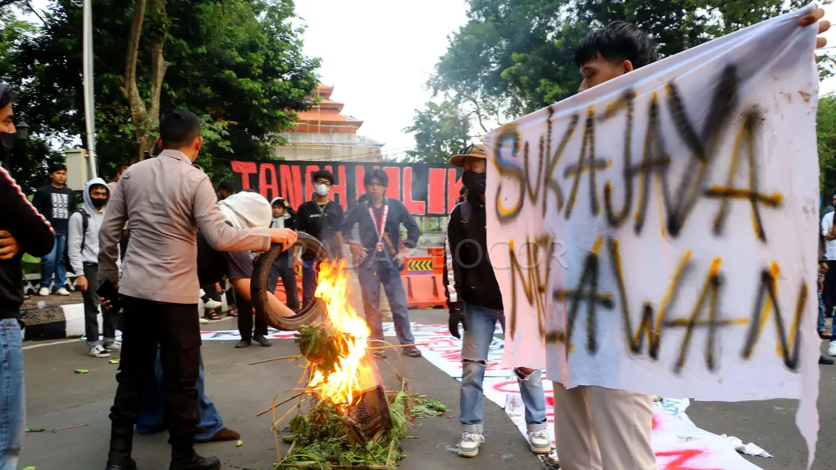 Demo sengketa lahan agraria di Bogor. Foto : Hendi Novian / Radar Bogor