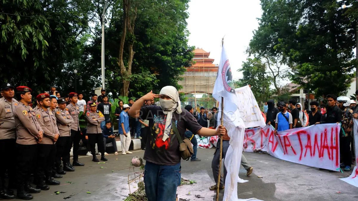 Demo sengketa lahan agraria di Bogor. Foto : Hendi Novian / Radar Bogor