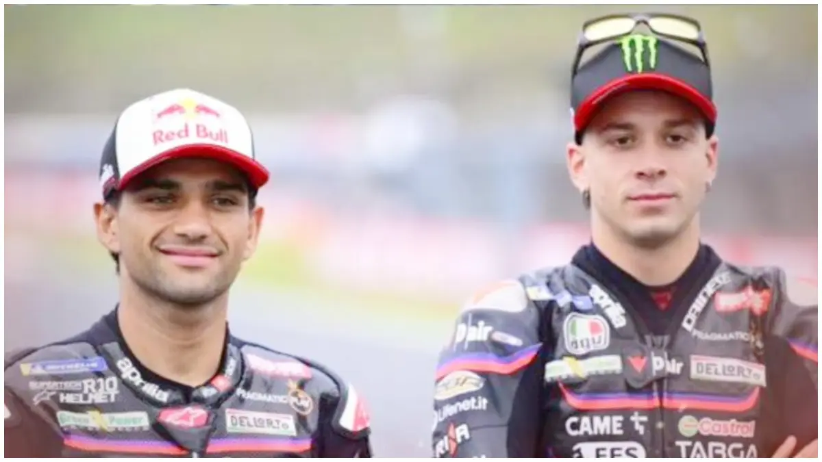 Dugaan muncul perselisihan antara Pembalap Aprilia Bezzecchi dan Jorge di Balapan Sirkuit Balaton Park Hungaria 2026 (Foto: kanal YouTube @balapGPSport