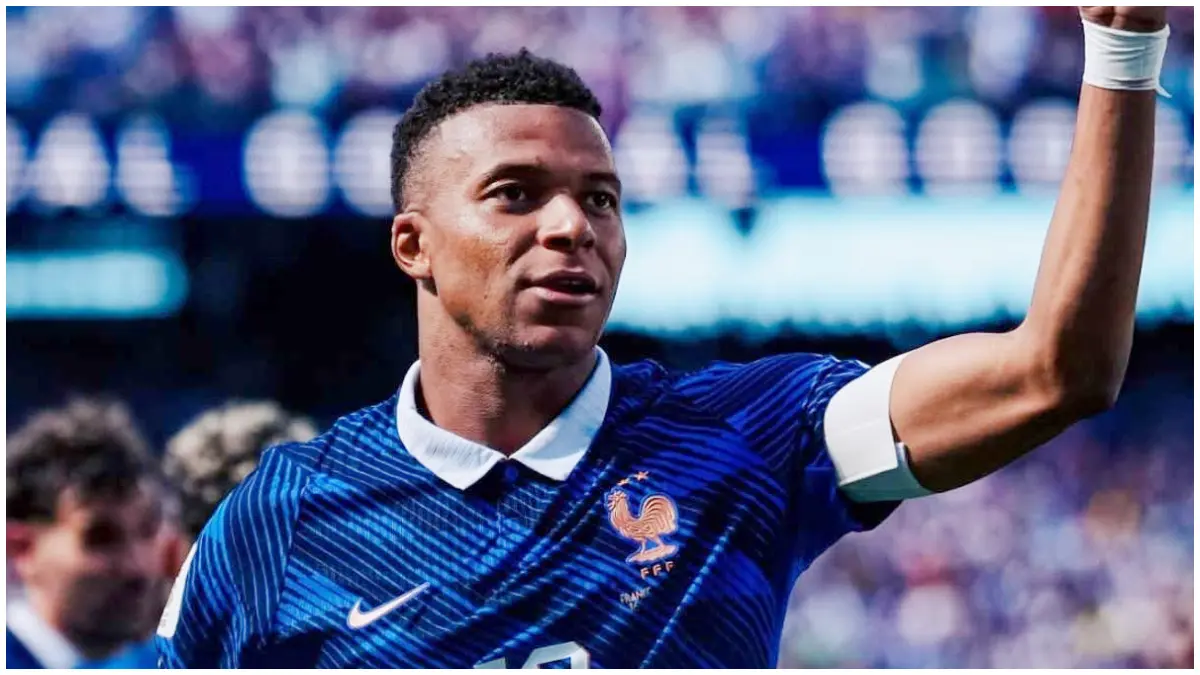 Kylian Mbappe jadi top skor Timnas Prancis usai cetak dua gol ke gawang Senegal. (Foto : Facebook Timnas Prancis)