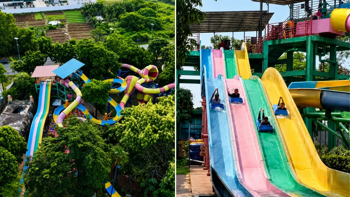 Wahana di Transera Waterpark, Depok. (Foto: Instagram @transerawaterpark.bekasi)
