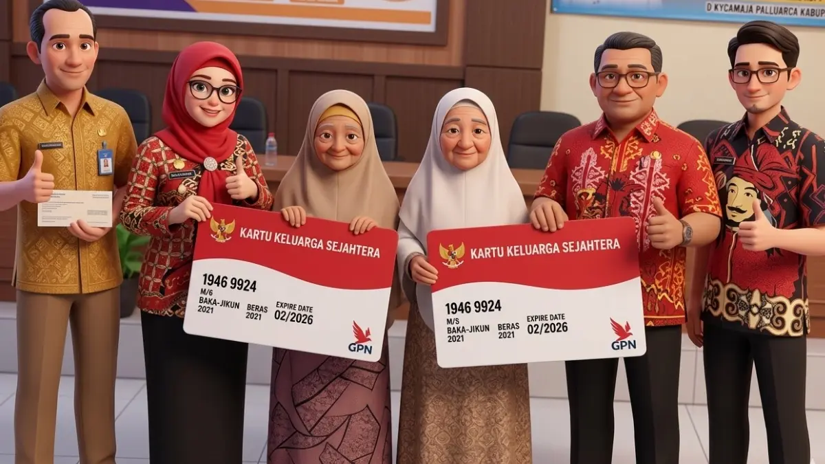 Ilustrasi KPM penerima bansos PKH dan BPNT (Instagram @dinsosgowa diperbarui oleh Gemini AI)