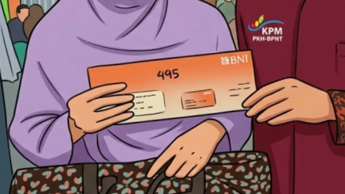 Ilustrasi pencairan bansos susulan via Bank Himbara. (Instagram @pkhbogorkab/Diolah oleh Gemini AI) 