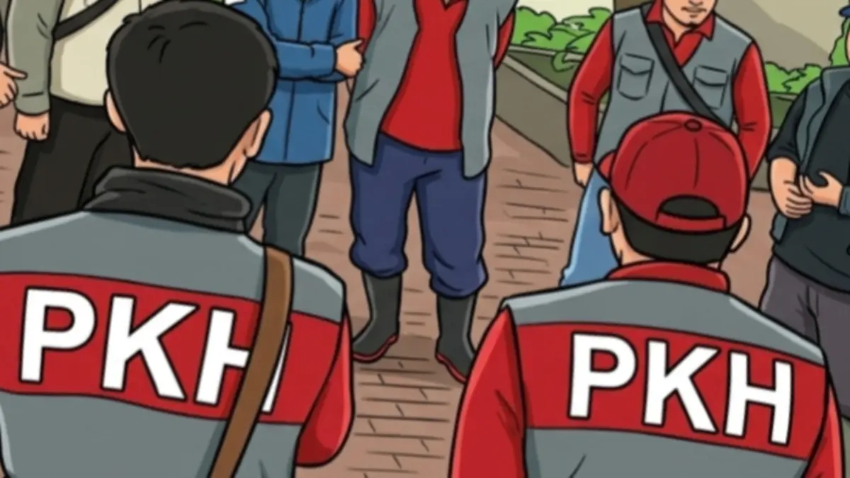 Ilustrasi penyaluran bansos baru bagi KPM PKH dan BPNT. (Instagram @pkhbogorkab/Diolah oleh Gemini AI) 