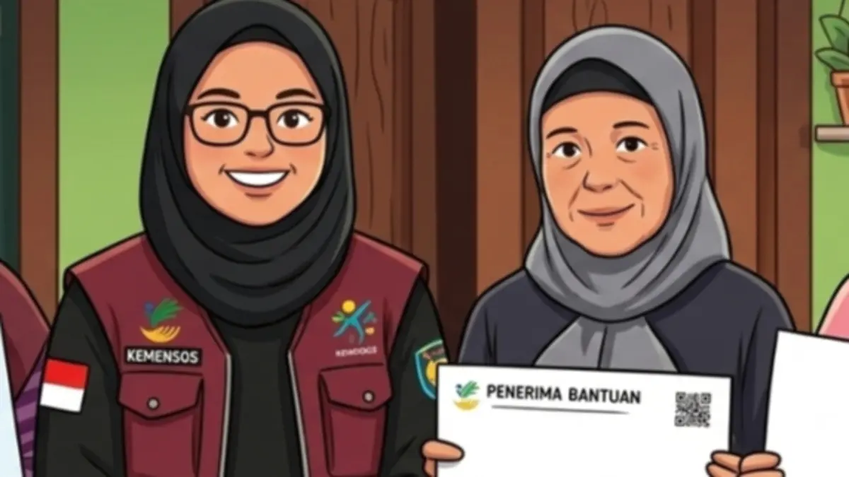 Ilustrasi penyaluran bansos susulan tahap 2. (Instagram @pkhbogorkab/Diolah oleh Gemini AI) 