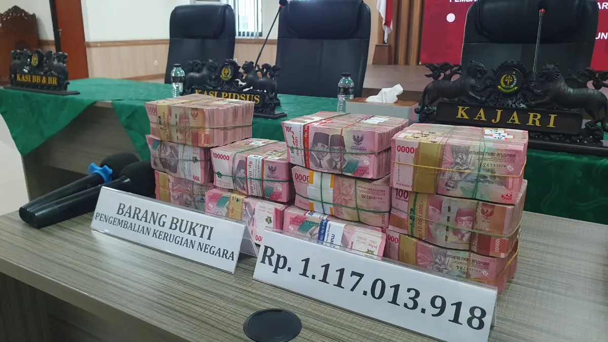 Kejaksaan Negeri Kabupaten Bogor saat mengungkap kerugian keuangan negara dalam kasus dugaan korupsi pembangunan RSUD Bogor Utara. Foto: Hendi Novian/Radar Bogor.