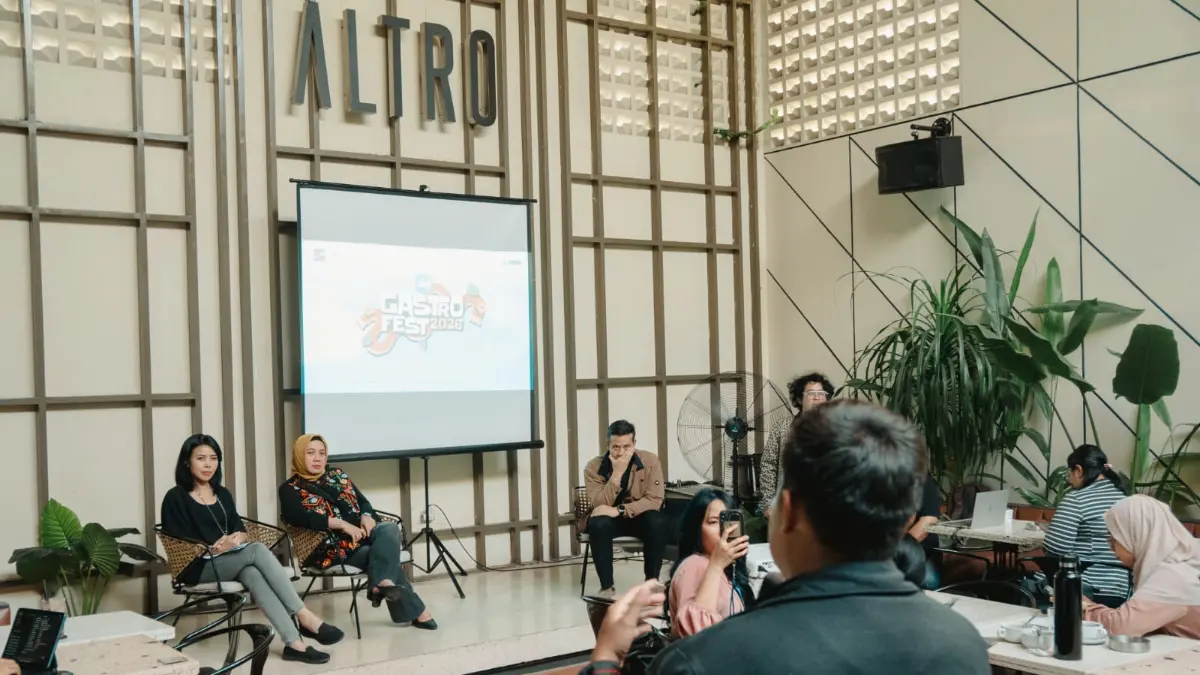 Konferensi pers myBCA Gastrofest 2026 di Altro Social Coffee House, Kota Bogor, Jumat, 19 Juni 2026. Festival digelar 27–28 Juni 2026 di Halaman IPB Baranangsiang. Foto: Fikri/Radar Bogor