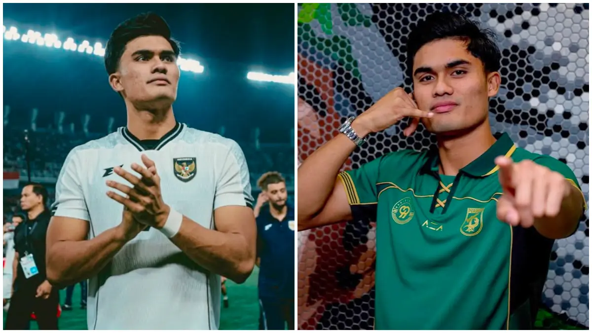 Ramadhan Sananta resmi menjadi ujung tombak baru untuk klub Persebaya Surabaya. (Foto: Instagram @officialpersebaya dan @m.ramadhansn)