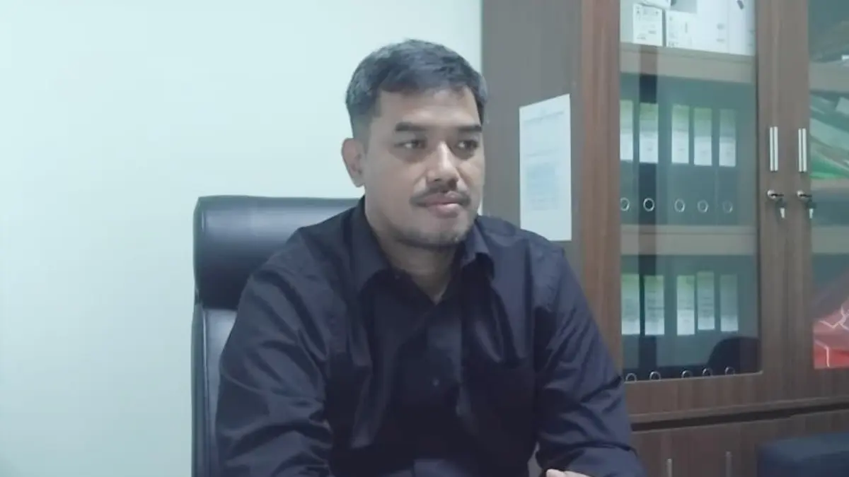 Kepala Bidang Iragasi dan Sumbsr Daya Air DPU Kabupaten Bogor, Ikhsan Adi Nugraha saat menyampaikan keterangan. (Muhammad Ali/Radar Bogor)