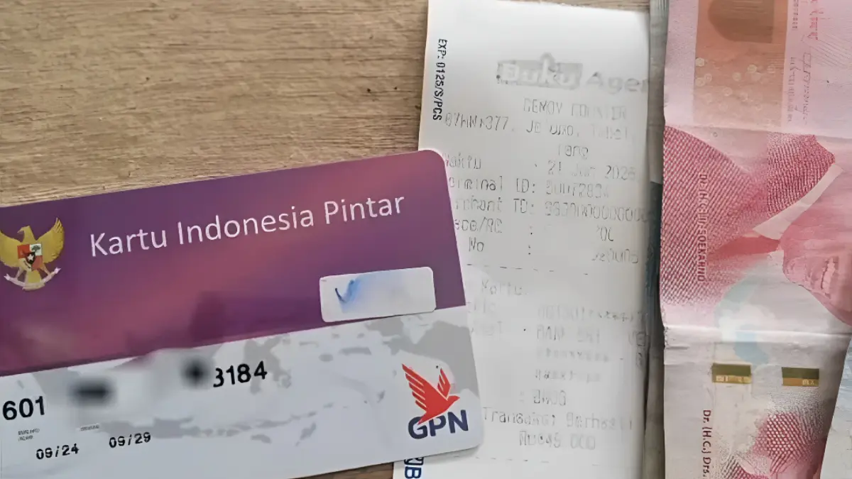 Bukti pencairan PIP KIP. (Foto: YouTube Arfan Saputra Channel)
