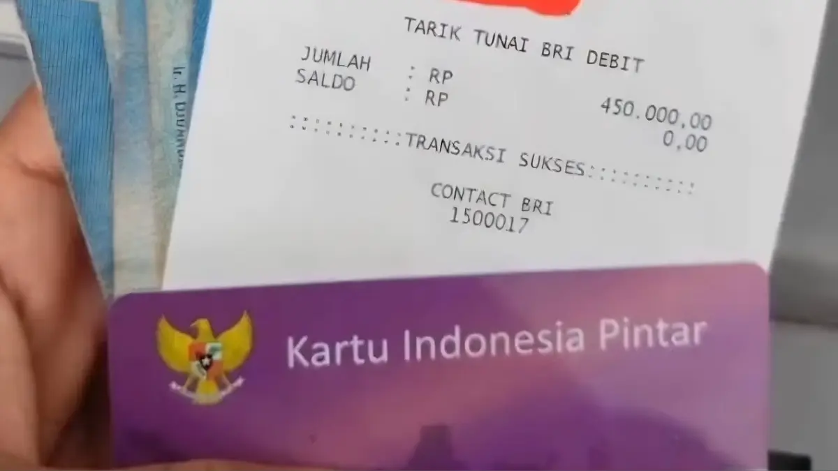 Ilustrasi bukti pencairan PIP KIP. (Foto: YouTube Arfan Saputra Channel)