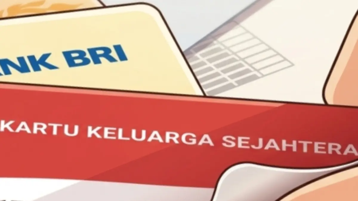 Ilustrasi kartu KKS bansos. (YouTube Kemensos RI/Diolah oleh Gemini AI) 