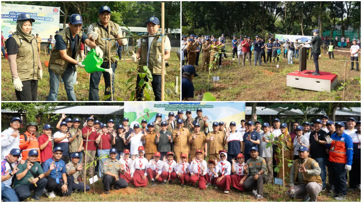 Peringati Hari Lingkungan Hidup Sedunia Tahun 2026, Indocement lakukan penanaman pohon endemi lokal Bogor, Senin 22 Juni 2026.