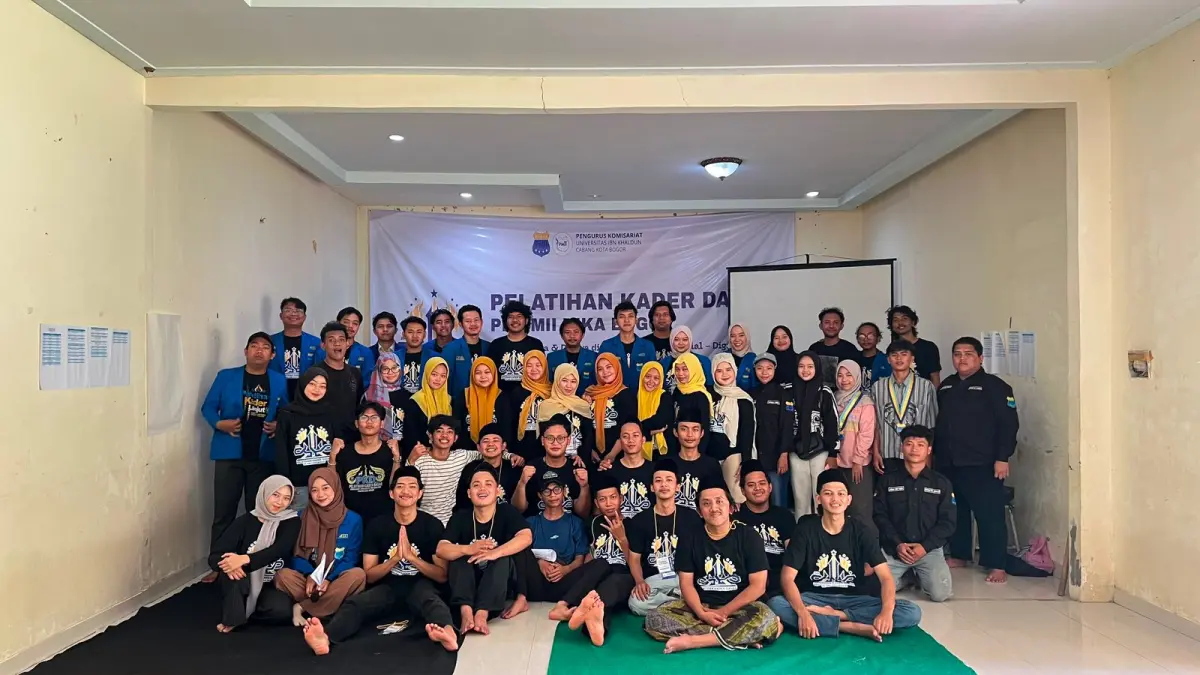 Peserta dan panitian PKD PMII UIKA Bogor. (Foto : PMII for Radar Bogor)