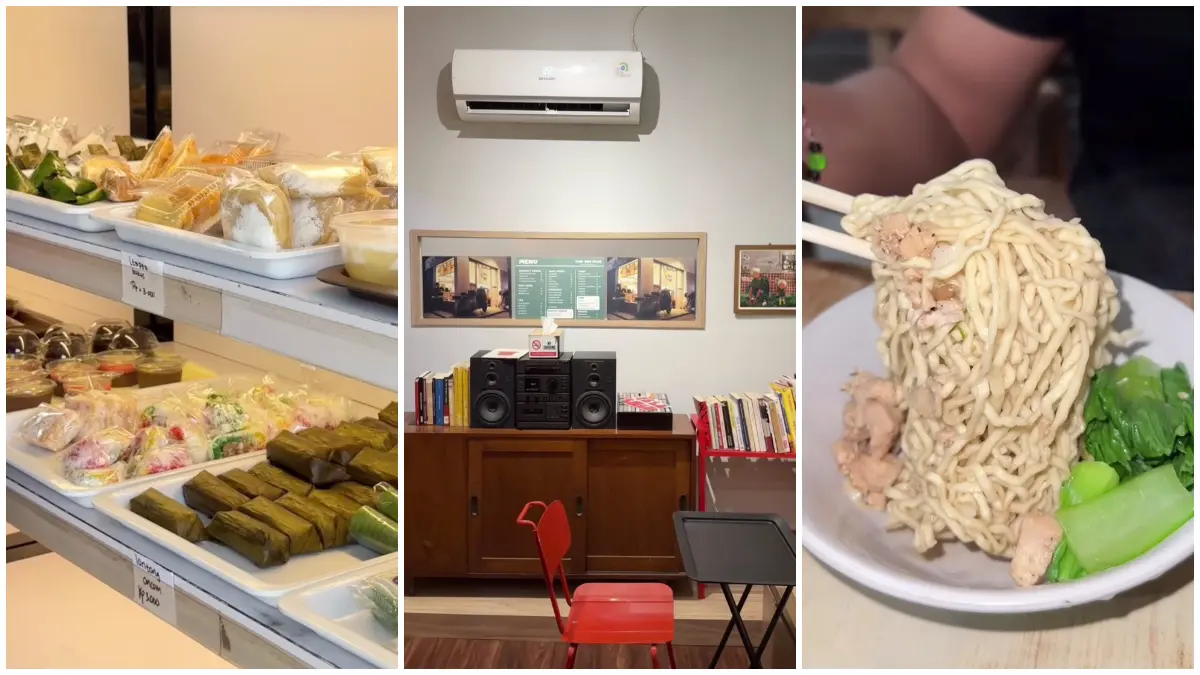 Beragam kuliner yang bisa ditemukan di kawasan Pasar Cibinong Bogor. (Foto: Instagram @tukangvisit)