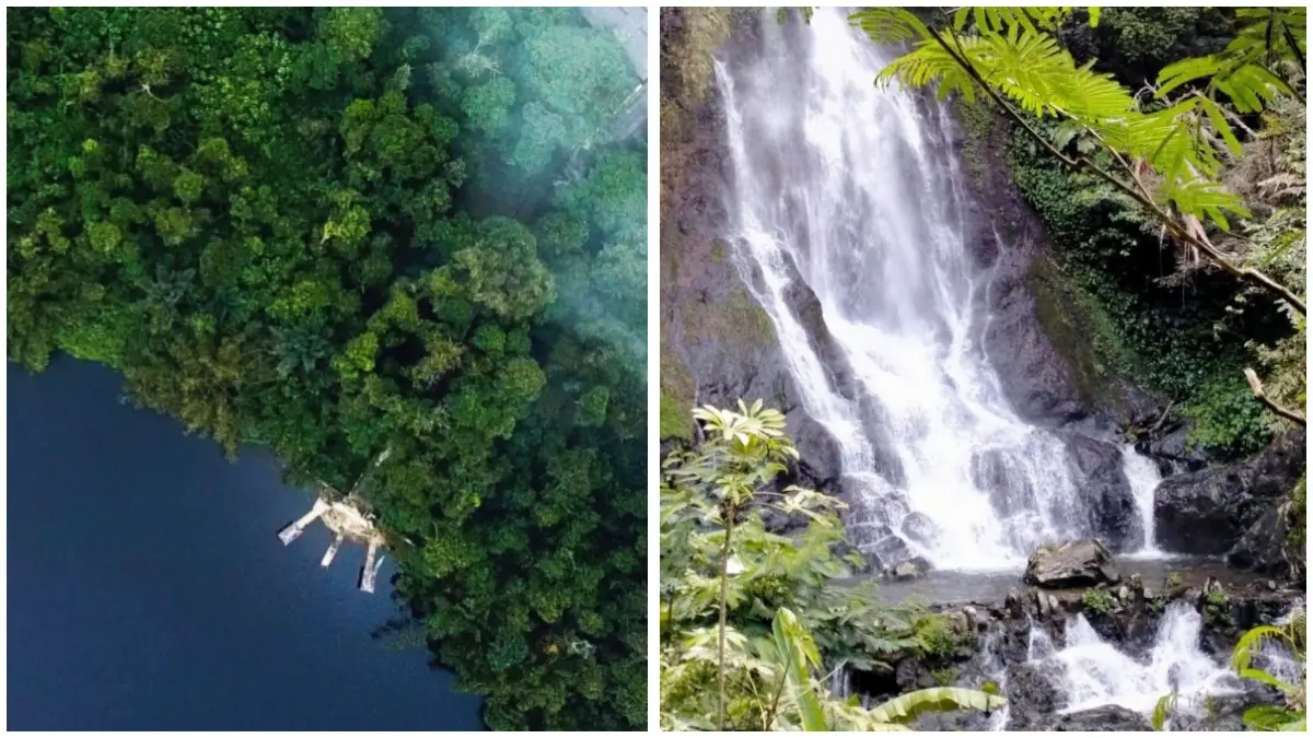 Destinasi Situ Lengkong Panjalu dan Curug Tujuh Cibolang di Ciamis, Jawa Barat. (Foto: Laman resmi visitciamis)