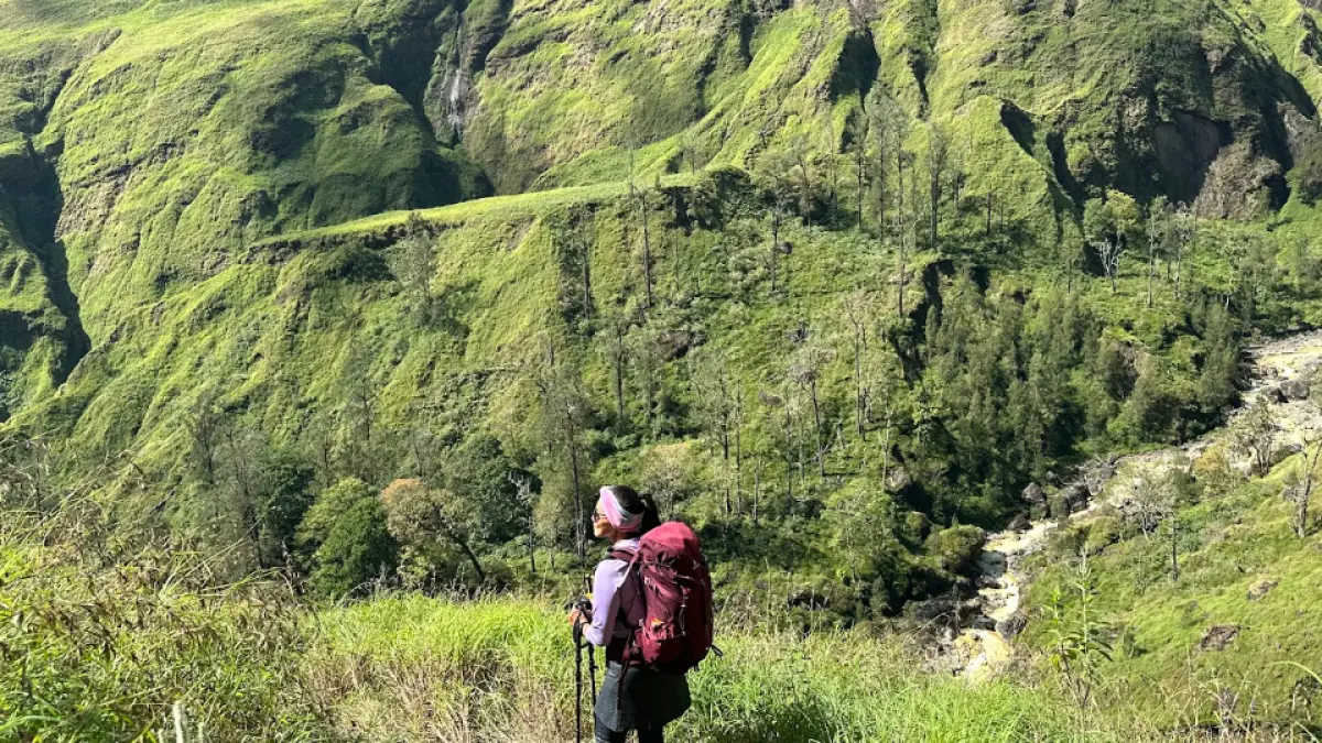 Ilustrasi jalur pendakian Gunung Rinjani. Foto: Eiger