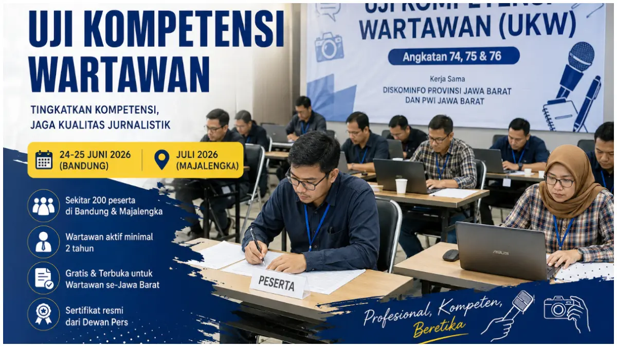 Ilustrasi UKW bagi wartawan di Jawa Barat.