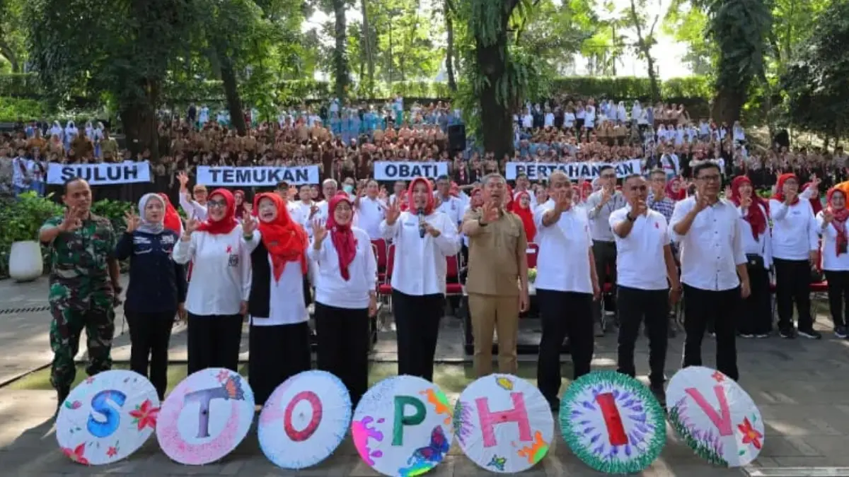Kampanye stop HIV/AIDS digelar Pemkot Bogor. (Dok. Dinkes Kota Bogor)