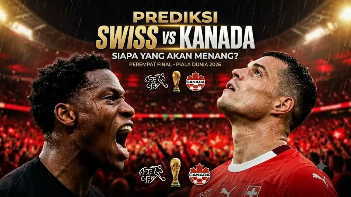 Swiss akan menghadapi Kanada di pada laga Grup B Piala Dunia 2026 di BC Place Stadium, Vancouver, Kamis 25 Juni 2026 pukul 02:00 WIB.
