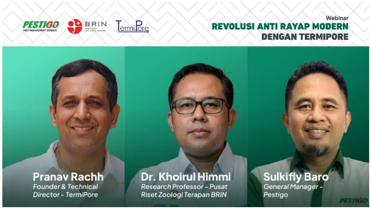 Webinar nasional bertajuk Revolusi Anti-Rayap Modern dengan TermiPore.