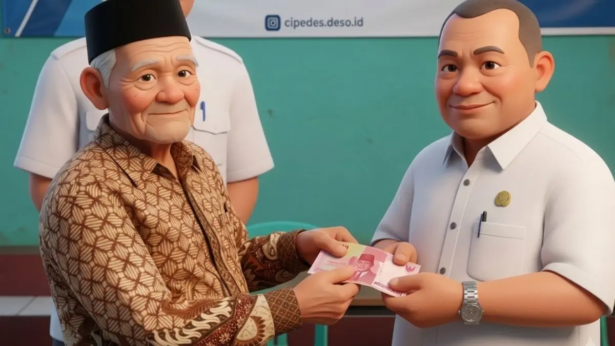 Ilustrasi penyaluran BLT Dana Desa (Instagram @kecamatanpaseh_kabbandung diolah oleh Gemini AI)