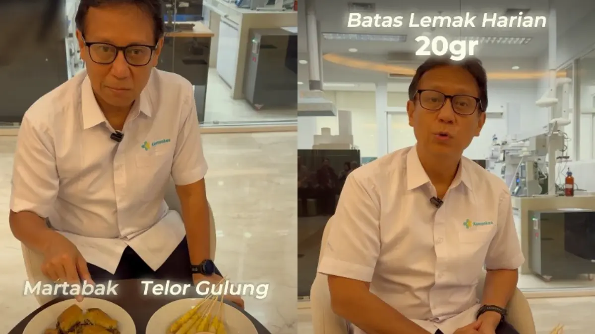 Menkes, Budi Gunadi Sadikin menjelaskan berbagai makanan.