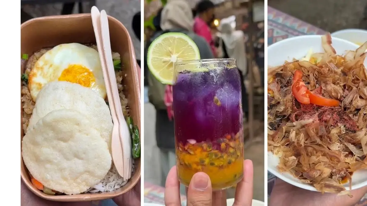 Menu makanan dari Hidden Farm Cafe ditemani dengan nuasa alam yang sejuk. (Foto: YouTube Juan Owen)