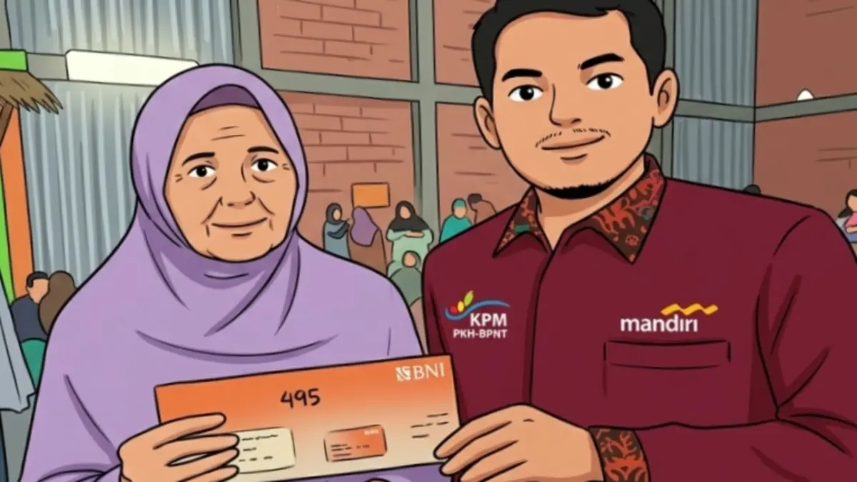 Ilustrasi pencairan dana BLT Dana Desa. (Instagram @pkhbogorkab/Diolah oleh Gemini AI) 