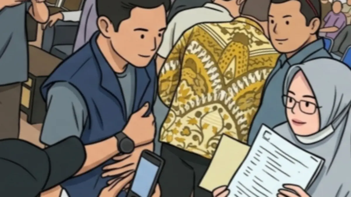 Ilustrasi penyerahan stimulus ekonomi 2026. (Instagram @kemensosri/Diolah oleh Gemini AI) 